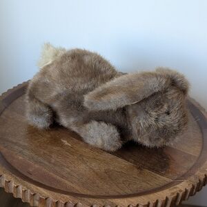 VGUC-VINTAGE-11” 1985 Dakin Bunny Rabbit Hand Puppet Brown Fuzzy Plush Stuffed